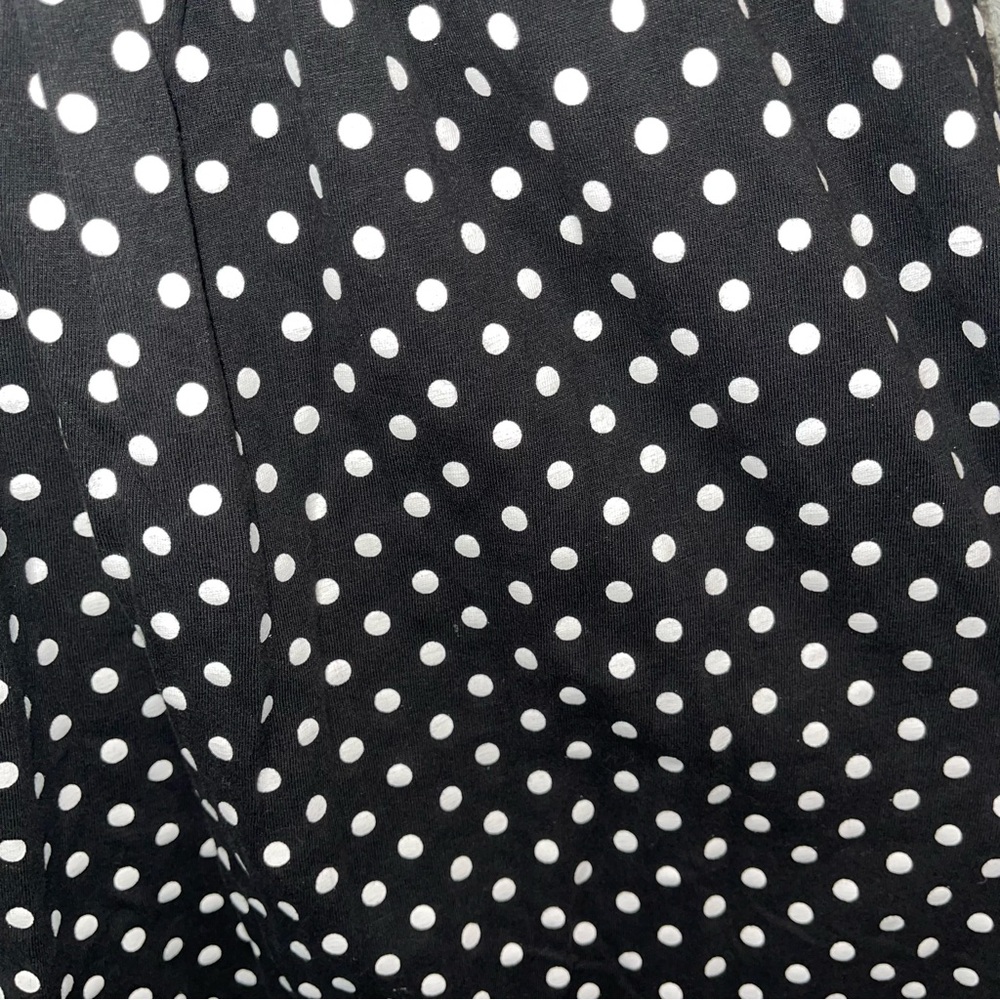 Anthony Richards Black White Polka Dot Sleeveless Blouse Size  1X - Picture 5 of 7